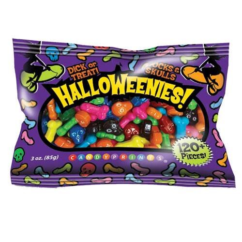 Halloweenies (penis & skull shaped candies 120/bag)